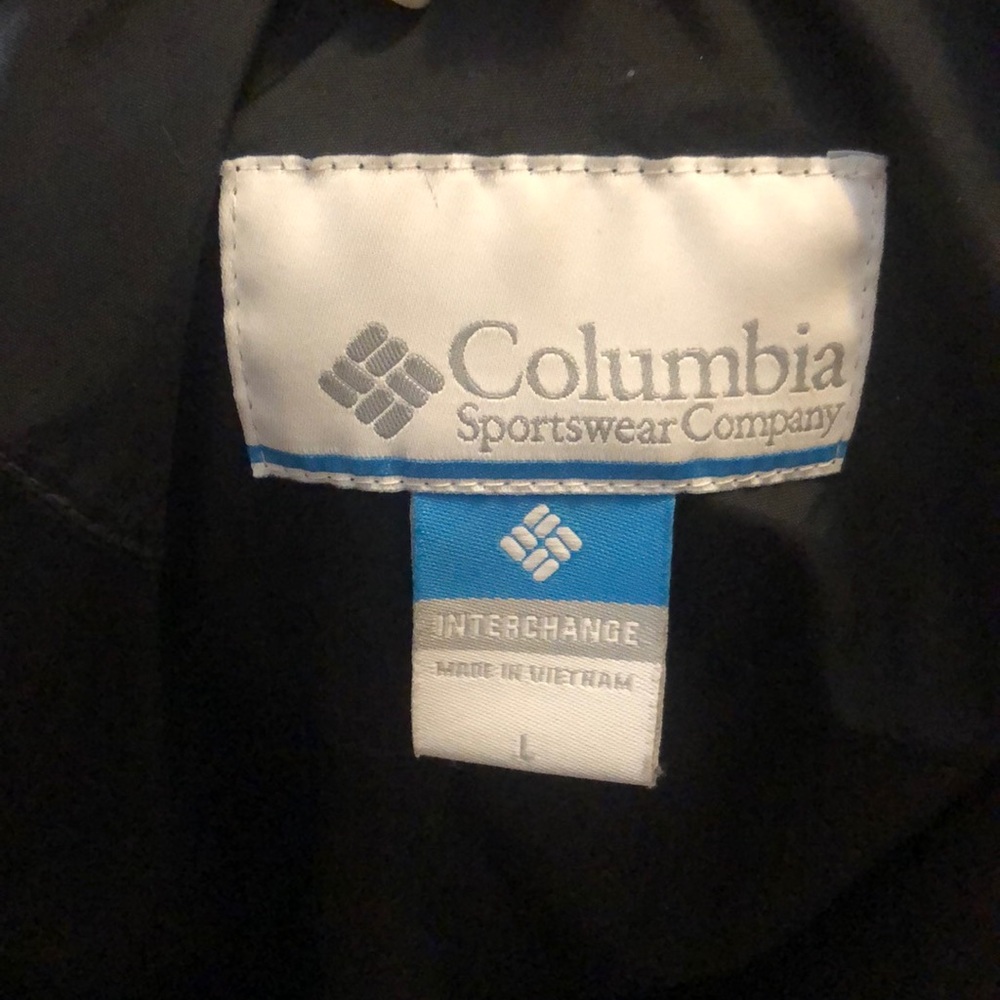 Columbia 3 in 1 black and gray ski jacket with fleece and removable hood, Large - Picture 8 of 9